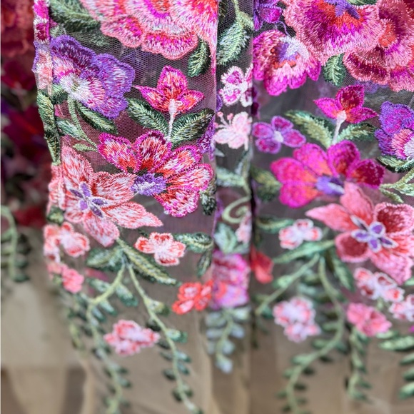 ARATTA Anastasia Maxi Duster Distressed top embroidered tulle duster Shirt SZ LG - Picture 16 of 16